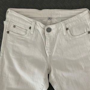 KUT white denim jean straight leg women’s size 4